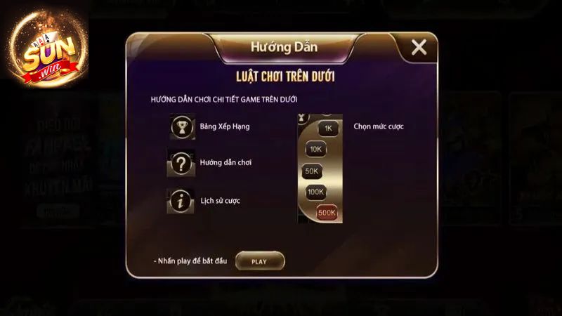 Cách tham gia game trên dưới Sunwin nhanh chóng