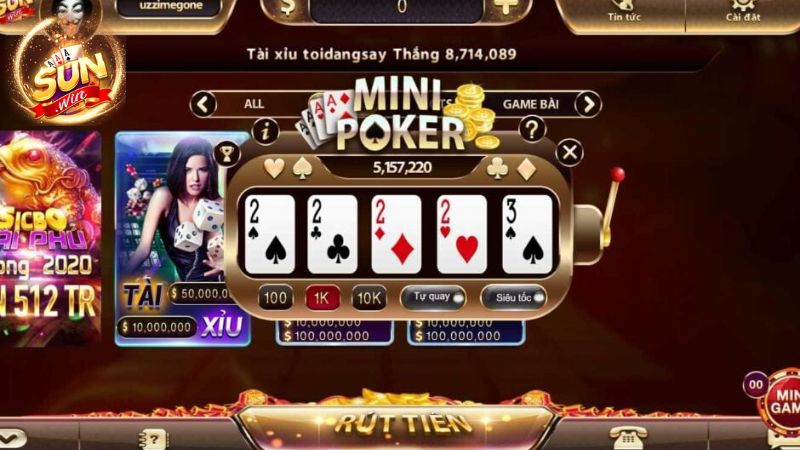 Luật chơi cơ bản dễ hiểu của Mini Poker mà người dùng cần biết