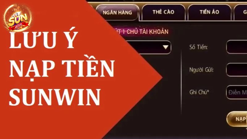 Một vài điều cần chú ý khi giao dịch nạp trên Suwin  